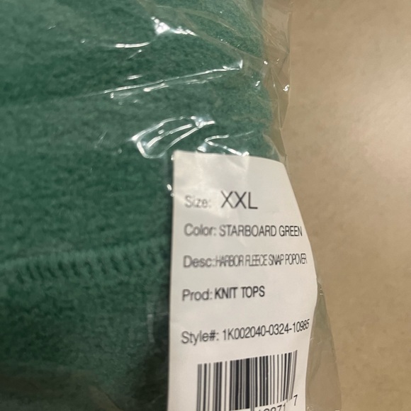 Vineyard Vines Snap Front Shep Shirt in Green and Navy. New with tags - Picture 7 of 9